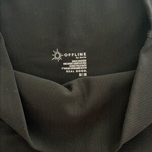 Like New Aerie OFFLINE Classic Black Bike Shorts